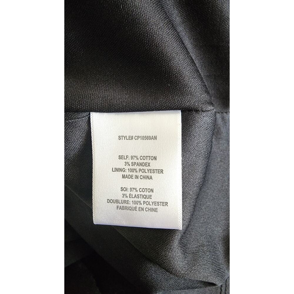 Eva Franco One-Shoulder Pleated Black Size 8 Cotton Midi Dress - Picture 8 of 8